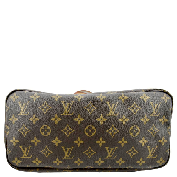 LOUIS VUITTON Neverfull MM Monogram Canvas Tote Bag Brown