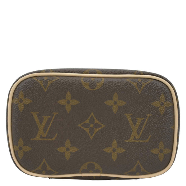 LOUIS VUITTON Nice Nano Monogram Canvas Toiletry Pouch Brown