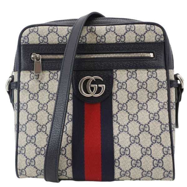 GUCCI Ophodia Small GG Supreme Canvas Messenger Bag Blue 547926