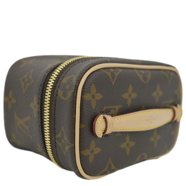 LOUIS VUITTON Nice Nano Monogram Canvas Toiletry Pouch Brown