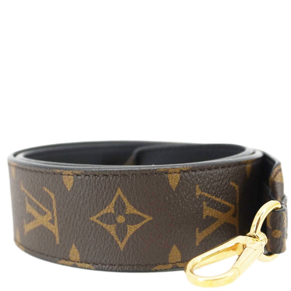 LOUIS VUITTON Bandouliere Wide Monogram Canvas Shoulder Strap Brown