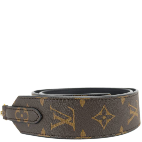 LOUIS VUITTON Bandouliere Wide Monogram Canvas Shoulder Strap Brown