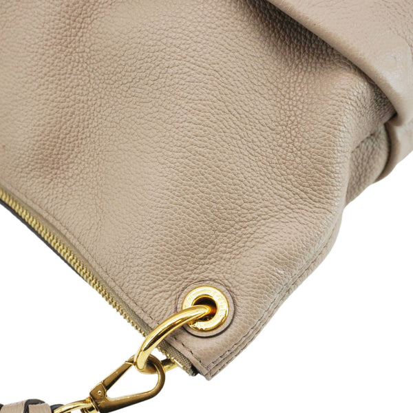 LOUIS VUITTON Maida Monogram Empreinte Leather Hobo Shoulder Bag Dune