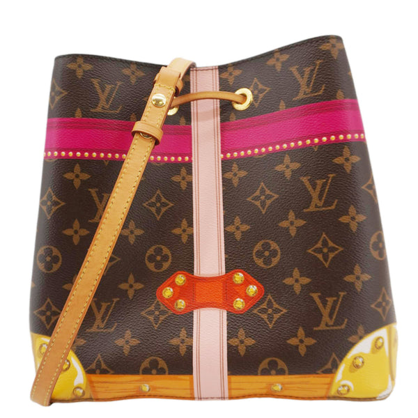 LOUIS VUITTON Neonoe Summer Trunks Monogram Canvas Crossbody Bag Brown