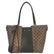 LOUIS VUITTON Jersey Damier Ebene Tote Shoulder Bag Brown