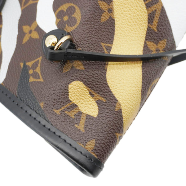 LOUIS VUITTON X LOL Neverfull MM Monogram Canvas Tote Bag Brown