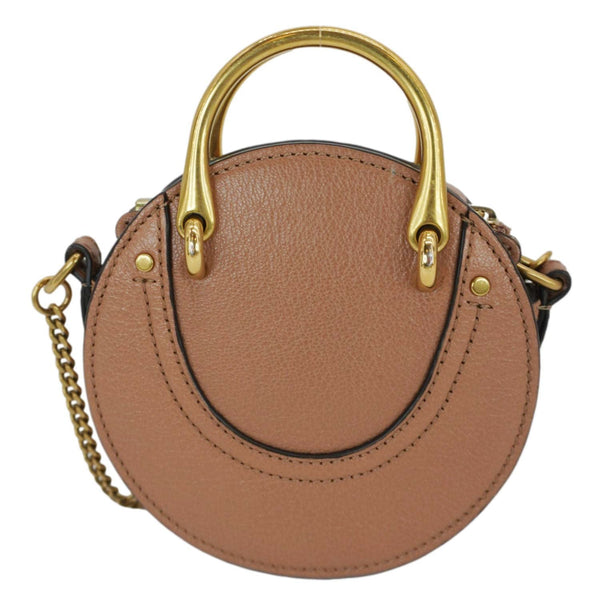 CHLOE Mini Pixie Calfskin Suede Leather Crossbody Bag Brown