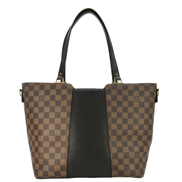 LOUIS VUITTON Jersey Damier Ebene Tote Shoulder Bag Brown