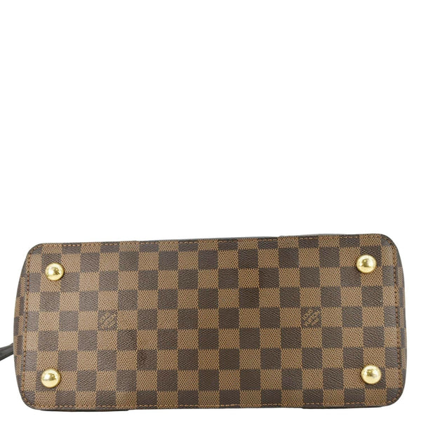 LOUIS VUITTON Jersey Damier Ebene Tote Shoulder Bag Brown