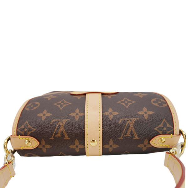 LOUIS VUITTON Saumur BB Monogram Canvas Crossbody Bag Brown