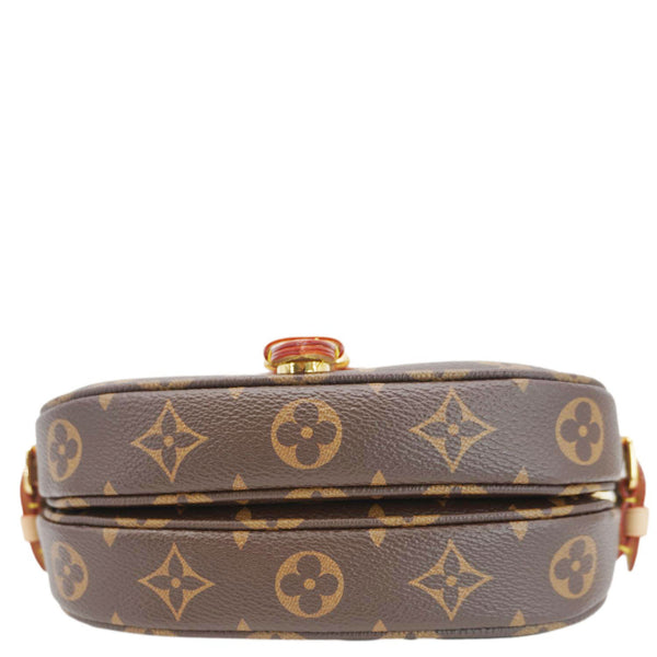 LOUIS VUITTON Saumur BB Monogram Canvas Crossbody Bag Brown