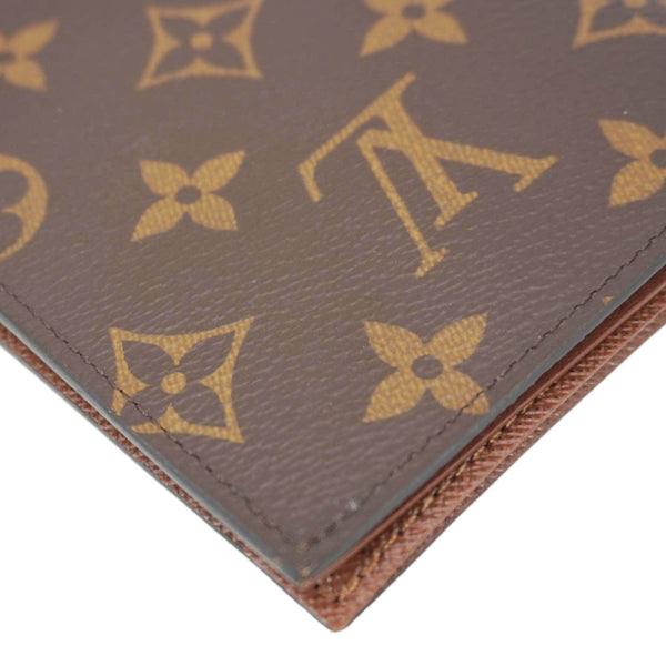 LOUIS VUITTON Monogram Canvas Card Holder Brown