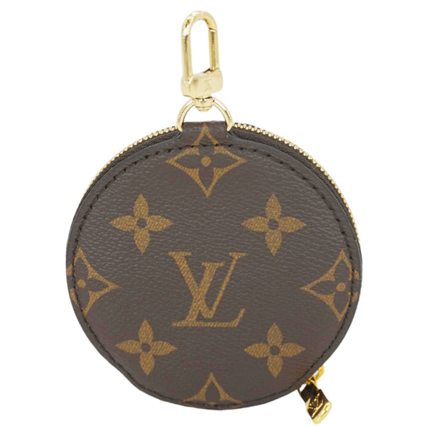 LOUIS VUITTON Monogram Canvas Round Zipped Coin Purse Brown