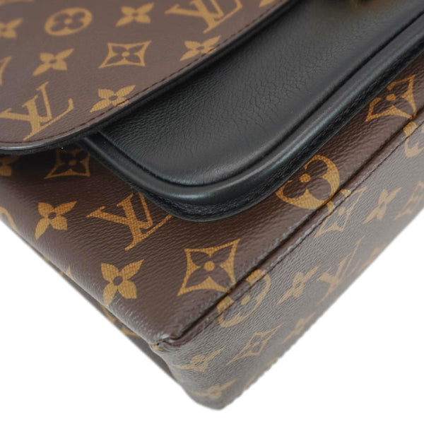 LOUIS VUITTON Marignan Monogram Canvas Shoulder Bag Brown