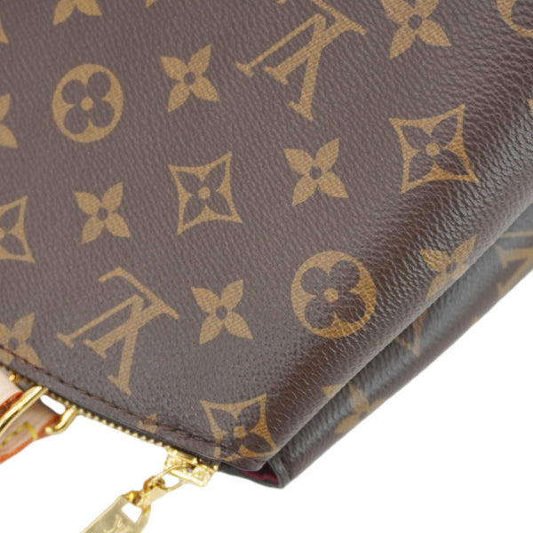 LOUIS VUITTON Petit Palais Monogram Canvas Shoulder Bag Brown