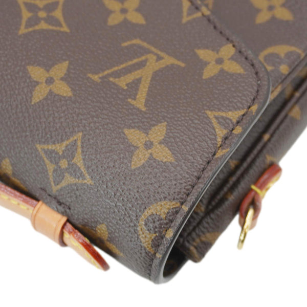 LOUIS VUITTON Metis Pochette Monogram Canvas Crossbody Bag Brown