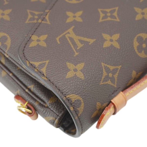 LOUIS VUITTON Metis Pochette Monogram Canvas Crossbody Bag Brown