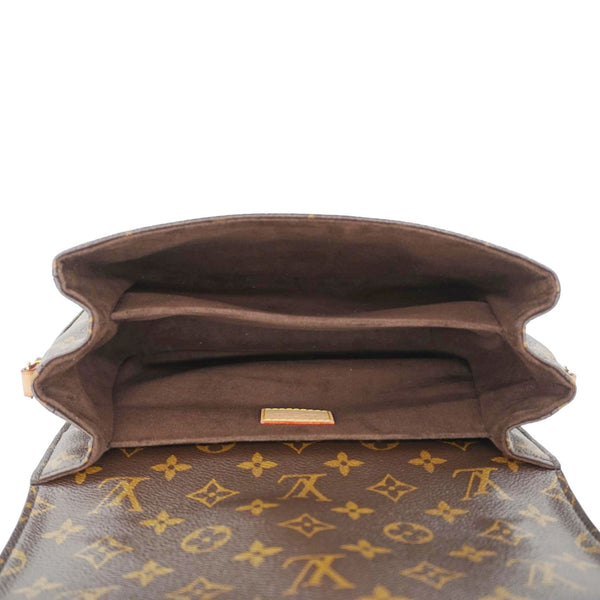 LOUIS VUITTON Metis Pochette Monogram Canvas Crossbody Bag Brown