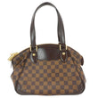 LOUIS VUITTON Verona PM Damier Ebene Satchel Bag Brown