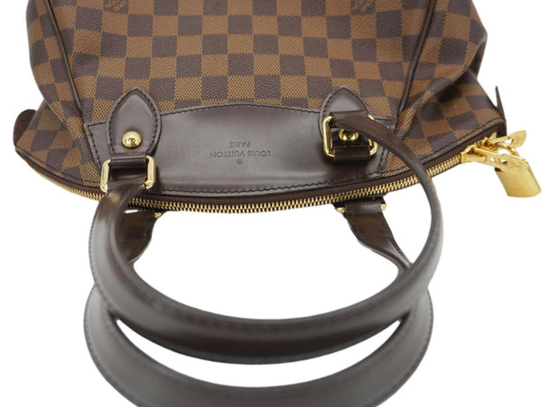 LOUIS VUITTON Verona PM Damier Ebene Satchel Bag Brown