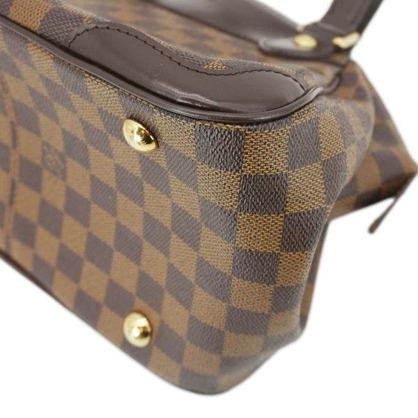 LOUIS VUITTON Verona PM Damier Ebene Satchel Bag Brown