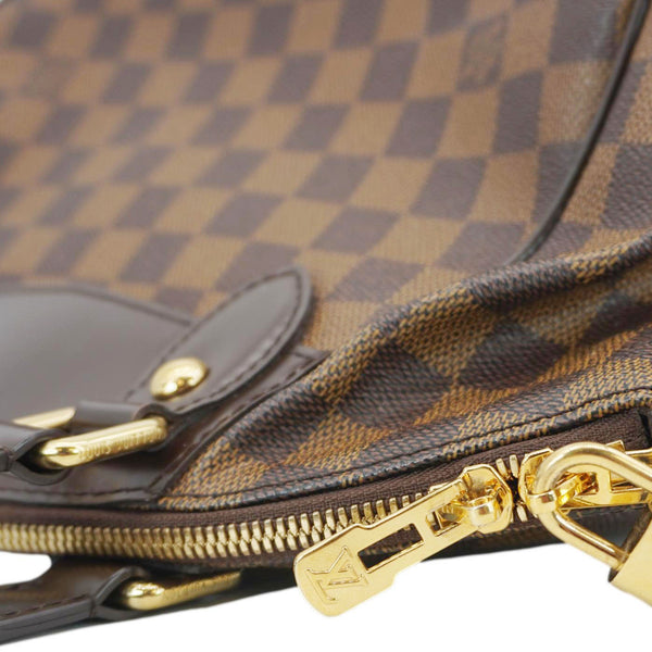 LOUIS VUITTON Verona PM Damier Ebene Satchel Bag Brown