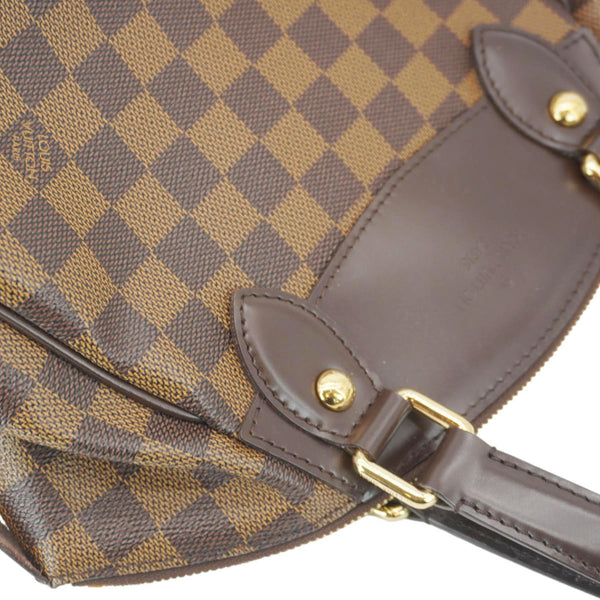 LOUIS VUITTON Verona PM Damier Ebene Satchel Bag Brown