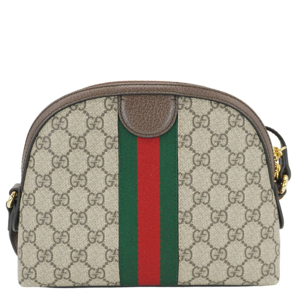 GUCCI Ophidia Small Rounded Top GG Supreme Canvas Shoulder Bag Beige 499621