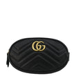 GUCCI GG Marmont Matelasse Leather Belt Bag Black 476434