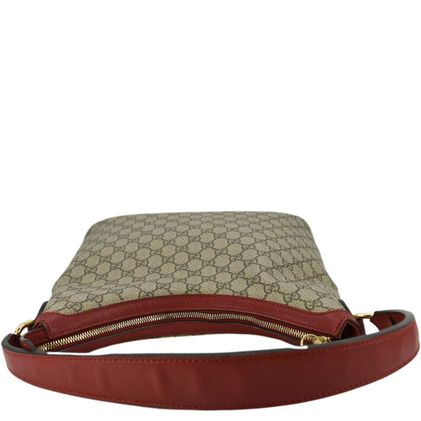 GUCCI Linea A Supreme Canvas Hobo Shoulder Bag Beige 414930