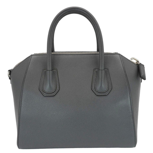 GIVENCHY Antigona Small Leather Satchel Shoulder Bag Gray