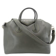 GIVENCHY Antigona Medium Leather Shoulder Bag Green