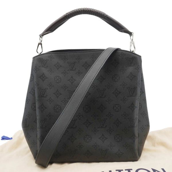 LOUIS VUITTON Babylone Monogram Mahina Leather Shoulder Bag Black