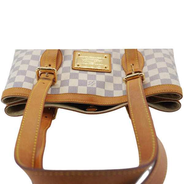 LOUIS VUITTON Hampstead PM Damier Azur Shoulder Bag White