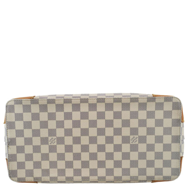 LOUIS VUITTON Hampstead PM Damier Azur Shoulder Bag White