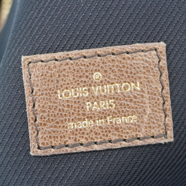 LOUIS VUITTON Irene Monogram Suede Hobo Bag Brown