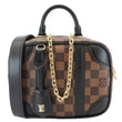 LOUIS VUITTON Valisette Souple BB Damier Ebene Shoulder Bag Black