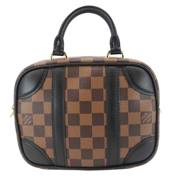 LOUIS VUITTON Valisette Souple BB Damier Ebene Shoulder Bag Black