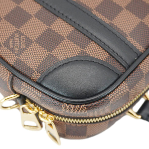 LOUIS VUITTON Valisette Souple BB Damier Ebene Shoulder Bag Black