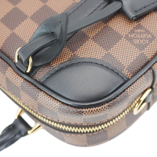 LOUIS VUITTON Valisette Souple BB Damier Ebene Shoulder Bag Black