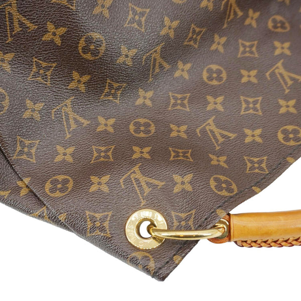 LOUIS VUITTON Artsy MM Monogram Canvas Hobo Bag Brown