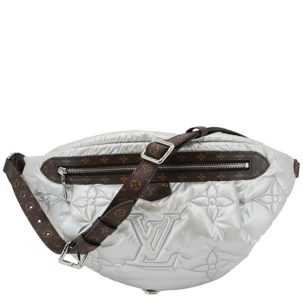 LOUIS VUITTON Pillow Monogram Econyl Bumbag Silver