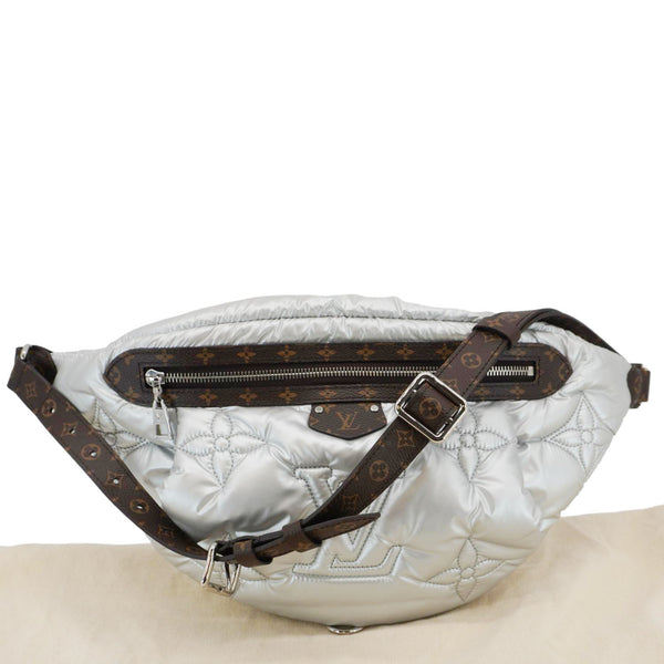 LOUIS VUITTON Pillow Monogram Econyl Bumbag Silver