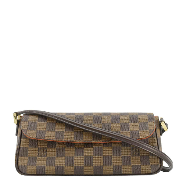 LOUIS VUITTON Recoleta Damier Ebene Brown Shoulder Bag Brown