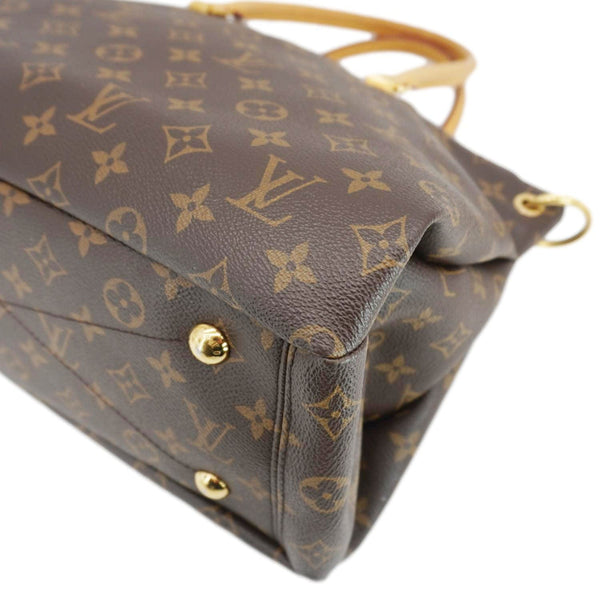 LOUIS VUITTON Pallas MM Monogram Canvas Shoulder Bag Brown