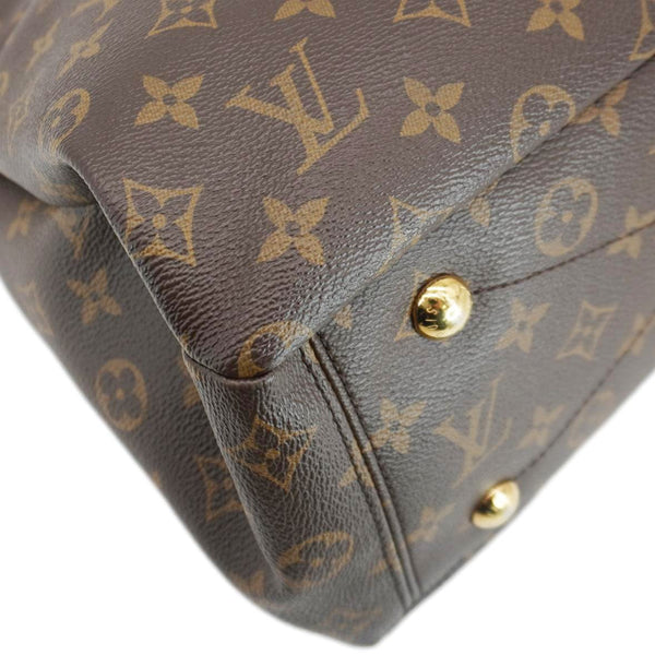 LOUIS VUITTON Pallas MM Monogram Canvas Shoulder Bag Brown