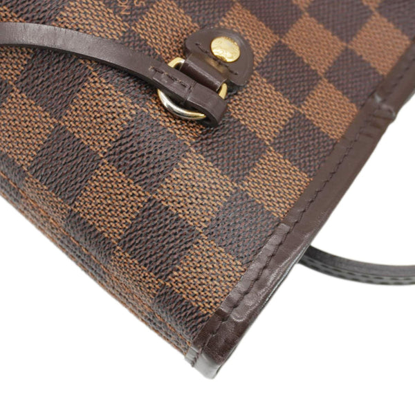 LOUIS VUITTON  Neverfull MM Damier Ebene Shoulder Bag Brown