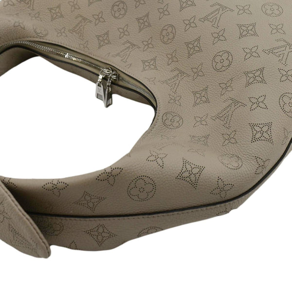 LOUIS VUITTON Why Knot Mahina Calf Leather Shoulder Bag Galet