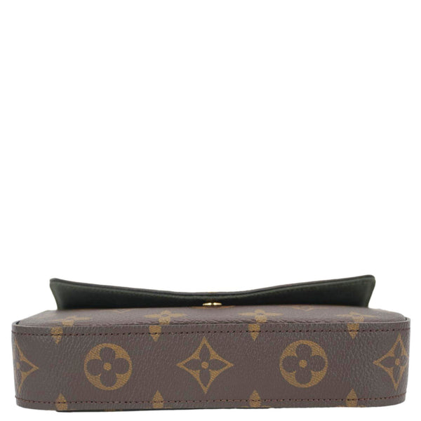 LOUIS VUITTON Felicie Strap & Go Monogram Canvas Crossbody Bag Brown