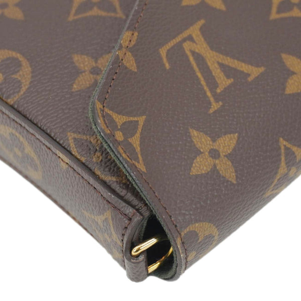 LOUIS VUITTON Felicie Strap & Go Monogram Canvas Crossbody Bag Brown